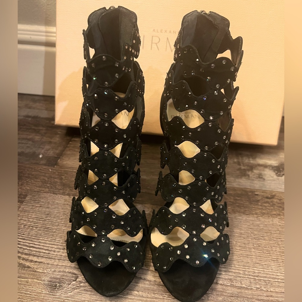 Alexander Birman SANDAL
SUEDE
BLACK - DONATA with rhinestone